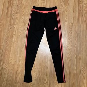 Adidas Climacool joggers black with pink stripes